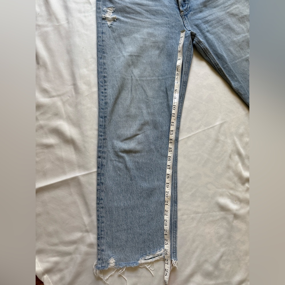AGOLDE Women's 90’s Crop Light Blue Jeans size 29 - Picture 16 of 16